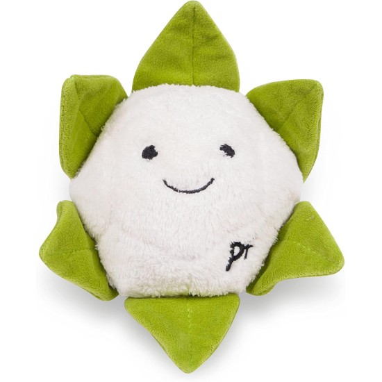 Petface Foodie Faces Plush Dog Toy Cauliflower Petface Foodie Faces Plush Dog Toy Cauliflower