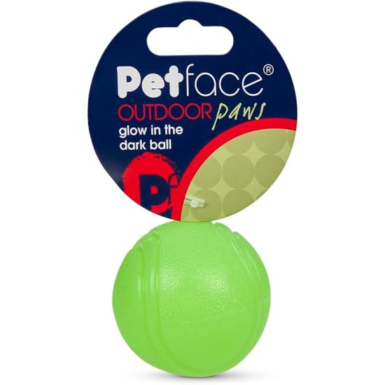 Petface Outdoor Paws Glow in the Dark Silicone Frisbee Dog Toy, 17.5 cm (Pack of 1) Petface Outdoor Paws Glow in the Dark Silicone Frisbee Dog Toy, 17.5 cm (Pack of 1)