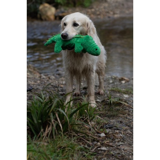 Petface Planet Carlos the Crocodile Eco-Friendly Plush Dog Toy Made from Recycled Plastic Bottles Petface Planet Carlos the Crocodile Eco-Friendly Plush Dog Toy Made from Recycled Plastic Bottles