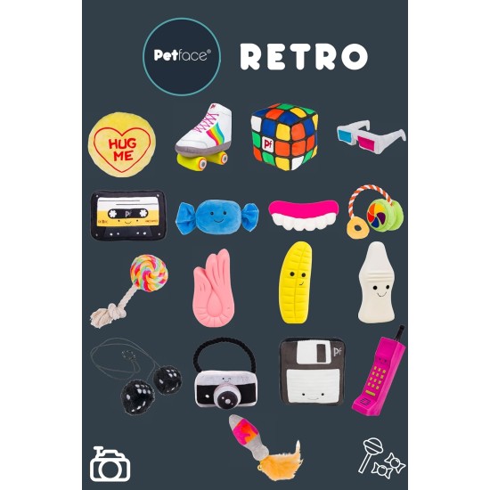 Petface Retro 3D Glasses Plush Dog Toy Petface Retro 3D Glasses Plush Dog Toy