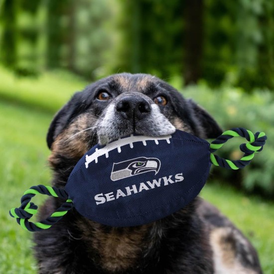 Pets First NFL PHILADELPHIA EAGLES Nylon Football Dog Toy with inner SQUEAKER & Pull Ropes PET SPORTS TOY Pets First NFL PHILADELPHIA EAGLES Nylon Football Dog Toy with inner SQUEAKER & Pull Ropes PET SPORTS TOY