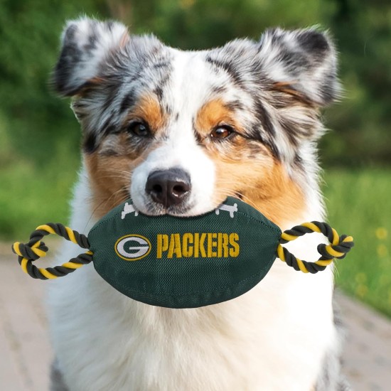 Pets First NFL PHILADELPHIA EAGLES Nylon Football Dog Toy with inner SQUEAKER & Pull Ropes PET SPORTS TOY Pets First NFL PHILADELPHIA EAGLES Nylon Football Dog Toy with inner SQUEAKER & Pull Ropes PET SPORTS TOY