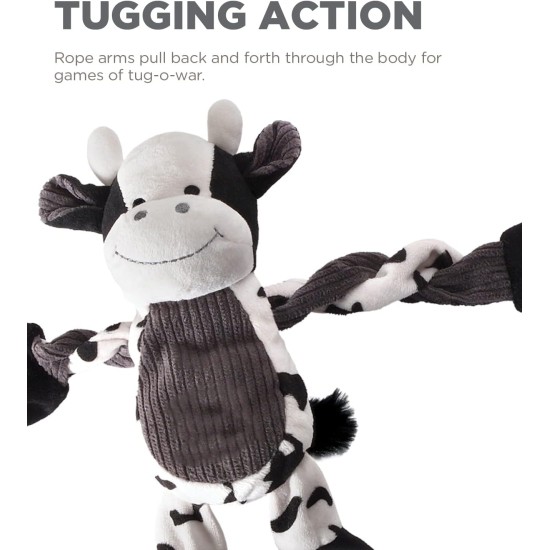 Petstages 69496M Thunda Tugga Leggy - Plush Dog Toy - Crocodile - Squeaker - One Size, Grey, 1 Piece Petstages 69496M Thunda Tugga Leggy - Plush Dog Toy - Crocodile - Squeaker - One Size, Grey, 1 Piece