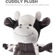 Petstages 69496M Thunda Tugga Leggy - Plush Dog Toy - Crocodile - Squeaker - One Size, Grey, 1 Piece Petstages 69496M Thunda Tugga Leggy - Plush Dog Toy - Crocodile - Squeaker - One Size, Grey, 1 Piece
