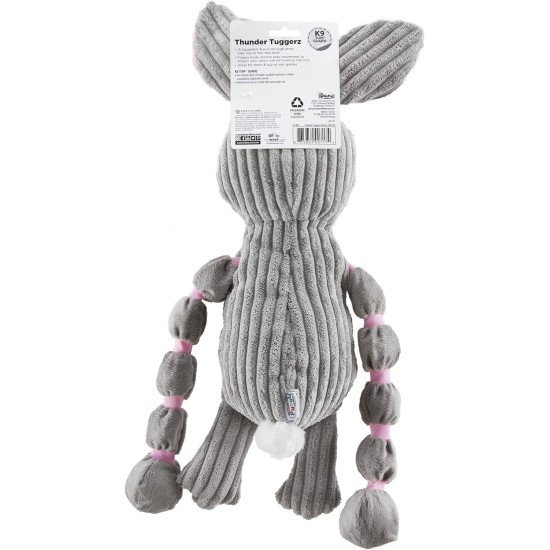 Petstages 69496M Thunda Tugga Leggy - Plush Dog Toy - Crocodile - Squeaker - One Size, Grey, 1 Piece Petstages 69496M Thunda Tugga Leggy - Plush Dog Toy - Crocodile - Squeaker - One Size, Grey, 1 Piece