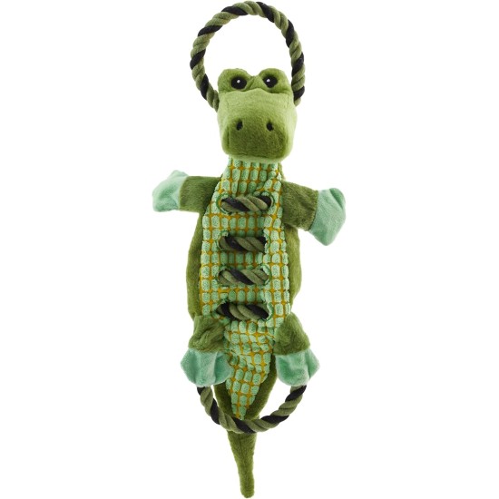 Petstages 69496M Thunda Tugga Leggy - Plush Dog Toy - Crocodile - Squeaker - One Size, Grey, 1 Piece Petstages 69496M Thunda Tugga Leggy - Plush Dog Toy - Crocodile - Squeaker - One Size, Grey, 1 Piece