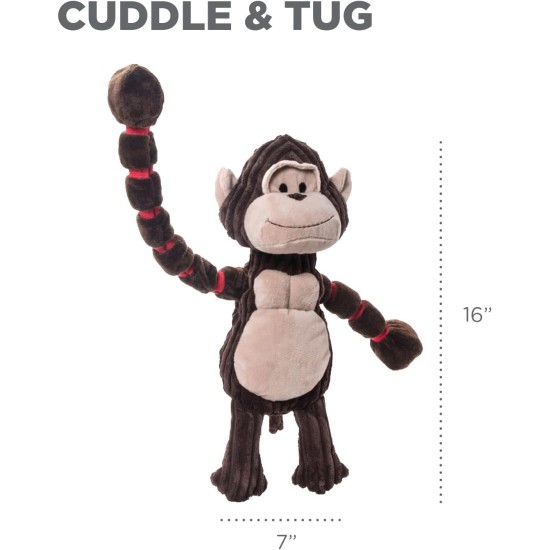 Petstages 69496M Thunda Tugga Leggy - Plush Dog Toy - Crocodile - Squeaker - One Size, Grey, 1 Piece Petstages 69496M Thunda Tugga Leggy - Plush Dog Toy - Crocodile - Squeaker - One Size, Grey, 1 Piece
