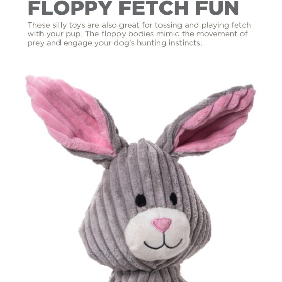 Petstages 69496M Thunda Tugga Leggy - Plush Dog Toy - Crocodile - Squeaker - One Size, Grey, 1 Piece Petstages 69496M Thunda Tugga Leggy - Plush Dog Toy - Crocodile - Squeaker - One Size, Grey, 1 Piece