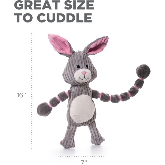 Petstages 69496M Thunda Tugga Leggy - Plush Dog Toy - Crocodile - Squeaker - One Size, Grey, 1 Piece Petstages 69496M Thunda Tugga Leggy - Plush Dog Toy - Crocodile - Squeaker - One Size, Grey, 1 Piece
