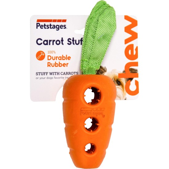 Petstages Interactive Dog Toy Carrot Filler Treat Dispenser Petstages Interactive Dog Toy Carrot Filler Treat Dispenser