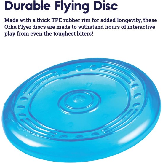 Petstages Orka Flyer - Apportierspielzeug für Hunde - Frisbee - Royalblau Petstages Orka Flyer - Apportierspielzeug für Hunde - Frisbee - Royalblau