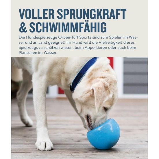 Planet Dog Orbee-Tuff Snoop - Interaktives Spielzeug für Hunde - Snackball - Blau - Groß Planet Dog Orbee-Tuff Snoop - Interaktives Spielzeug für Hunde - Snackball - Blau - Groß