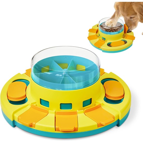 Potaroma Dog Puzzle Toy, 2 Levels, Slow Feeder, Dog Food Treat Feeder Toy for IQ Training, Dog Entertainment Toys for All Breeds, 4.2 Inch Height Potaroma Dog Puzzle Toy, 2 Levels, Slow Feeder, Dog Food Treat Feeder Toy for IQ Training, Dog Entertainment Toys for All Breeds, 4.2 Inch Height