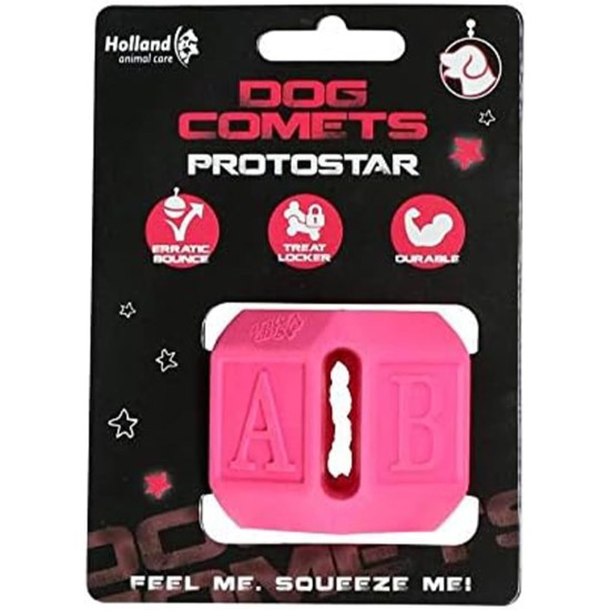 Protostar Treat Hideaway Dog Toy Intelligence Toy Cube Rubber 5 x 5 cm Pink Protostar Treat Hideaway Dog Toy Intelligence Toy Cube Rubber 5 x 5 cm Pink