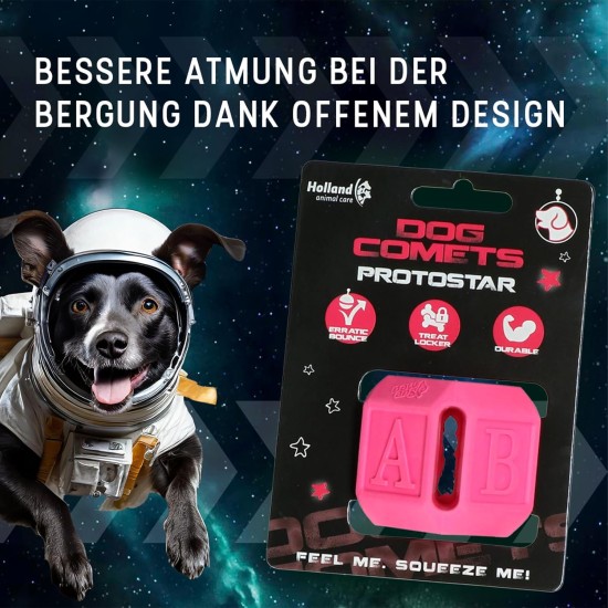 Protostar Treat Hideaway Dog Toy Intelligence Toy Cube Rubber 5 x 5 cm Pink Protostar Treat Hideaway Dog Toy Intelligence Toy Cube Rubber 5 x 5 cm Pink