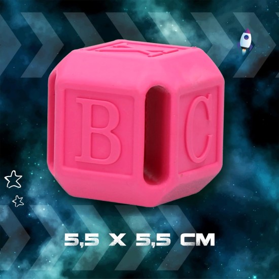 Protostar Treat Hideaway Dog Toy Intelligence Toy Cube Rubber 5 x 5 cm Pink Protostar Treat Hideaway Dog Toy Intelligence Toy Cube Rubber 5 x 5 cm Pink