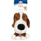 Record - Cuddly Toy for Dogs with Squeaker Lazy Dog - Size 20 cm Soft Fabric - Bite-Resistant - Cute Cuddly Toy for Puppies Dogs Record - Cuddly Toy for Dogs with Squeaker Lazy Dog - Size 20 cm Soft Fabric - Bite-Resistant - Cute Cuddly Toy for Puppies Dogs