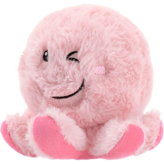 Record - Hundespielzeug aus Plüsch „Bubble“ ohne Polsterung mit Gummiball - Hundeball mit unberechenbarem Aufprall, Squeaker und Knuspereffekt für aktives und sicheres Spiel | Octopus, 15 cm Record - Hundespielzeug aus Plüsch „Bubble“ ohne Polsterung mit Gummiball - Hundeball mit unberechenbarem Aufprall, Squeaker und Knuspereffekt für aktives und sicheres Spiel | Octopus, 15 cm