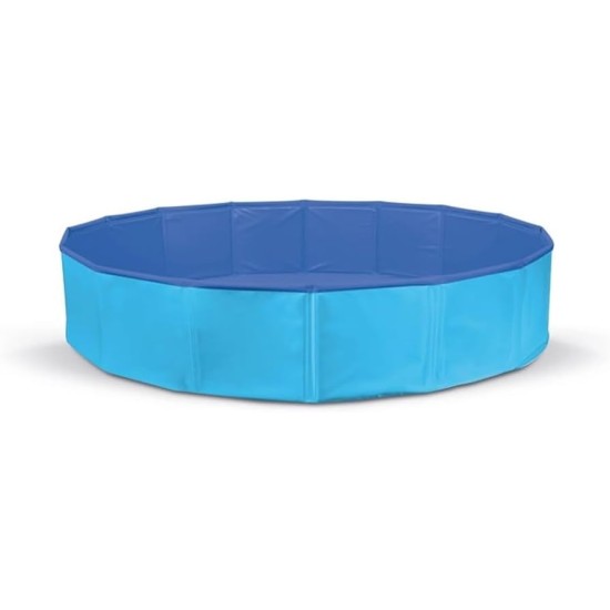 Record Dog Pool - PVC Material - Dimensions: Diameter 120 x Height 30 cm - Blue - Play and Fun - Spacious, Stable and Durable - Equipped with Valve for Emptying Record Dog Pool - PVC Material - Dimensions: Diameter 120 x Height 30 cm - Blue - Play and Fun - Spacious, Stable and Durable - Equipped with Valve for Emptying