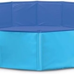 Record Dog Pool Game and Fun PVC with Drain Valve for Summer Days Blue Size 80 x 20 cm Record Dog Pool Game and Fun PVC with Drain Valve for Summer Days Blue Size 80 x 20 cm