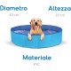 Record Dog Pool Game and Fun PVC with Drain Valve for Summer Days Blue Size 80 x 20 cm Record Dog Pool Game and Fun PVC with Drain Valve for Summer Days Blue Size 80 x 20 cm