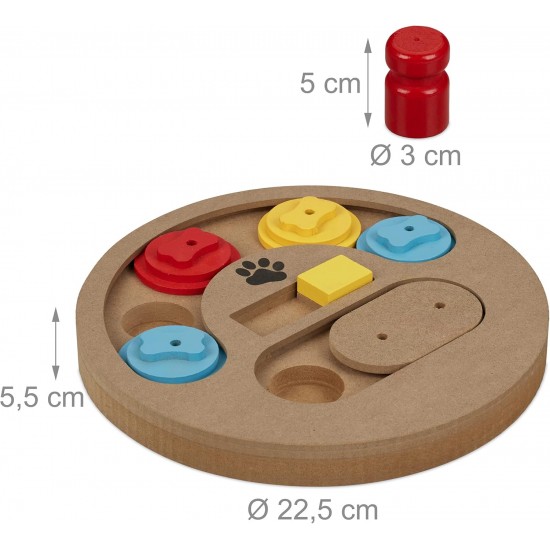 Relaxdays Dog Intelligence Toy Hide Treat Food Toy Interactive Snuffle Game Multicolor Relaxdays Dog Intelligence Toy Hide Treat Food Toy Interactive Snuffle Game Multicolor