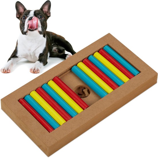 Relaxdays Dog Intelligence Toy, Hide Treat, MDF Interactive Dog Toy, Intelligence, Multi-Colour, 1 Piece Relaxdays Dog Intelligence Toy, Hide Treat, MDF Interactive Dog Toy, Intelligence, Multi-Colour, 1 Piece