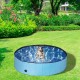 Relaxdays Dog Pool, H x D: 30 x 120 cm, Foldable, with Drain Valve, Dog Paddling Pool for Cooling, PVC & MDF, Blue Relaxdays Dog Pool, H x D: 30 x 120 cm, Foldable, with Drain Valve, Dog Paddling Pool for Cooling, PVC & MDF, Blue