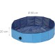 Relaxdays Dog Pool, H x D: 30 x 160 cm, Foldable, with Drain Valve, Dog Paddling Pool for Cooling, PVC & MDF, Blue Relaxdays Dog Pool, H x D: 30 x 160 cm, Foldable, with Drain Valve, Dog Paddling Pool for Cooling, PVC & MDF, Blue
