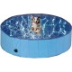 Relaxdays Dog Pool, H x D: 30 x 160 cm, Foldable, with Drain Valve, Dog Paddling Pool for Cooling, PVC & MDF, Blue Relaxdays Dog Pool, H x D: 30 x 160 cm, Foldable, with Drain Valve, Dog Paddling Pool for Cooling, PVC & MDF, Blue