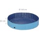 Relaxdays Dog Pool, H x D: 30 x 160 cm, Foldable, with Drain Valve, Dog Paddling Pool for Cooling, PVC & MDF, Blue Relaxdays Dog Pool, H x D: 30 x 160 cm, Foldable, with Drain Valve, Dog Paddling Pool for Cooling, PVC & MDF, Blue