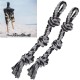 Relaxdays Dog Toy Rope, Set of 2, Tug Toy, Large Dogs, Robust, Chew Toy, 70 cm, Dog Rope, Black/Grey Relaxdays Dog Toy Rope, Set of 2, Tug Toy, Large Dogs, Robust, Chew Toy, 70 cm, Dog Rope, Black/Grey