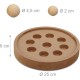 Relaxdays Intelligence Toy for Cats and Dogs, MDF, HD: 6 x 25 cm, Feeding Toy, Interactive Sniffing Game, Natural Relaxdays Intelligence Toy for Cats and Dogs, MDF, HD: 6 x 25 cm, Feeding Toy, Interactive Sniffing Game, Natural