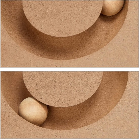 Relaxdays Intelligence Toy for Cats and Dogs, MDF, HD: 6 x 25 cm, Feeding Toy, Interactive Sniffing Game, Natural Relaxdays Intelligence Toy for Cats and Dogs, MDF, HD: 6 x 25 cm, Feeding Toy, Interactive Sniffing Game, Natural
