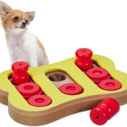 Relaxdays Intelligence Toy for Dogs, Hide Treats, Interactive Dog Toy, Intelligence, MDF, Multicoloured Relaxdays Intelligence Toy for Dogs, Hide Treats, Interactive Dog Toy, Intelligence, MDF, Multicoloured
