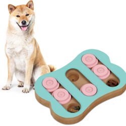 Relaxdays Interactive Intelligence Dog Toy Treat Design Food Toy Snuffle Game Turquoise Pink 100% Fiberboard 1 Piece Relaxdays Interactive Intelligence Dog Toy Treat Design Food Toy Snuffle Game Turquoise Pink 100% Fiberboard 1 Piece