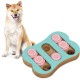 Relaxdays Interactive Intelligence Dog Toy Treat Design Food Toy Snuffle Game Turquoise Pink 100% Fiberboard 1 Piece
