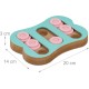 Relaxdays Interactive Intelligence Dog Toy Treat Design Food Toy Snuffle Game Turquoise Pink 100% Fiberboard 1 Piece