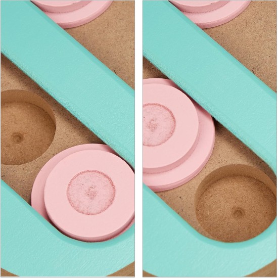 Relaxdays Interactive Intelligence Dog Toy Treat Design Food Toy Snuffle Game Turquoise Pink 100% Fiberboard 1 Piece Relaxdays Interactive Intelligence Dog Toy Treat Design Food Toy Snuffle Game Turquoise Pink 100% Fiberboard 1 Piece