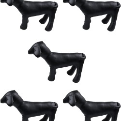 Ronlok 5 x Leather Dog Mannequins Standing Position Dog Models Toy Pet Animal Shop Mannequin Black M Ronlok 5 x Leather Dog Mannequins Standing Position Dog Models Toy Pet Animal Shop Mannequin Black M