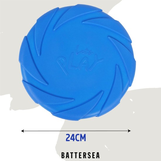 Rosewood Battersea Foam Frisbee Dog Toy, 23.5cm x 23.5cm, Lightweight, Durable, Frisbee for Fetch, Play and Training with Dogs Rosewood Battersea Foam Frisbee Dog Toy, 23.5cm x 23.5cm, Lightweight, Durable, Frisbee for Fetch, Play and Training with Dogs