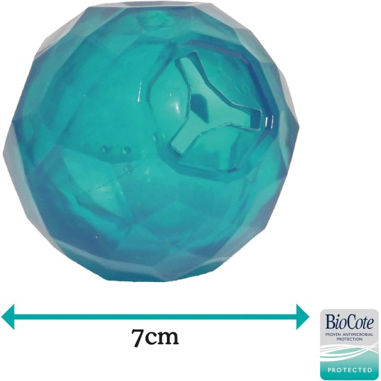 Rosewood Biosafe Puppy Treat ball Dispenser Blue Rosewood Biosafe Puppy Treat ball Dispenser Blue
