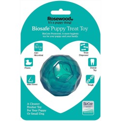 Rosewood Biosafe Puppy Treat ball Dispenser Blue Rosewood Biosafe Puppy Treat ball Dispenser Blue