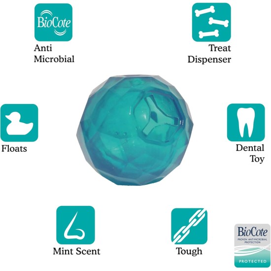 Rosewood Biosafe Puppy Treat ball Dispenser Blue Rosewood Biosafe Puppy Treat ball Dispenser Blue