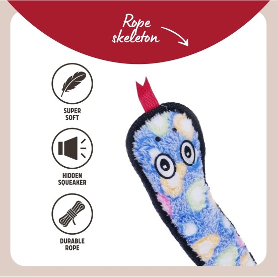 Rosewood Rope and Squeak Snake Luxury Plush Character Quality Dog Toy, 69 cm Rosewood Rope and Squeak Snake Luxury Plush Character Quality Dog Toy, 69 cm