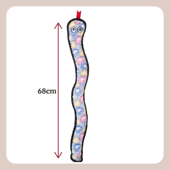 Rosewood Rope and Squeak Snake Luxury Plush Character Quality Dog Toy, 69 cm Rosewood Rope and Squeak Snake Luxury Plush Character Quality Dog Toy, 69 cm