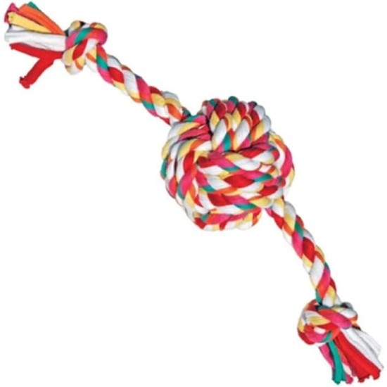 Rosewood Twistables Cotton Rope Ball Tug Dog Toy, Small Rosewood Twistables Cotton Rope Ball Tug Dog Toy, Small