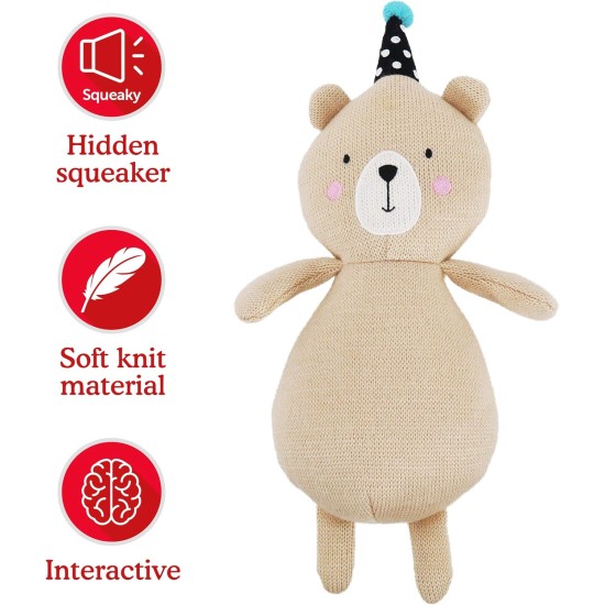 Rosewood Yellow Lion Interactive Plush Dog Toy with Giant Squeaker and Crinkle Body Rosewood Yellow Lion Interactive Plush Dog Toy with Giant Squeaker and Crinkle Body