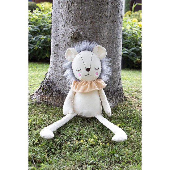 Rosewood Yellow Lion Interactive Plush Dog Toy with Giant Squeaker and Crinkle Body Rosewood Yellow Lion Interactive Plush Dog Toy with Giant Squeaker and Crinkle Body