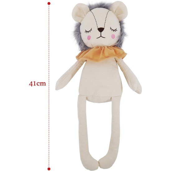 Rosewood Yellow Lion Interactive Plush Dog Toy with Giant Squeaker and Crinkle Body Rosewood Yellow Lion Interactive Plush Dog Toy with Giant Squeaker and Crinkle Body